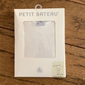 Petit Bateau set of 2 long sleeve bodysuits, 18mo
